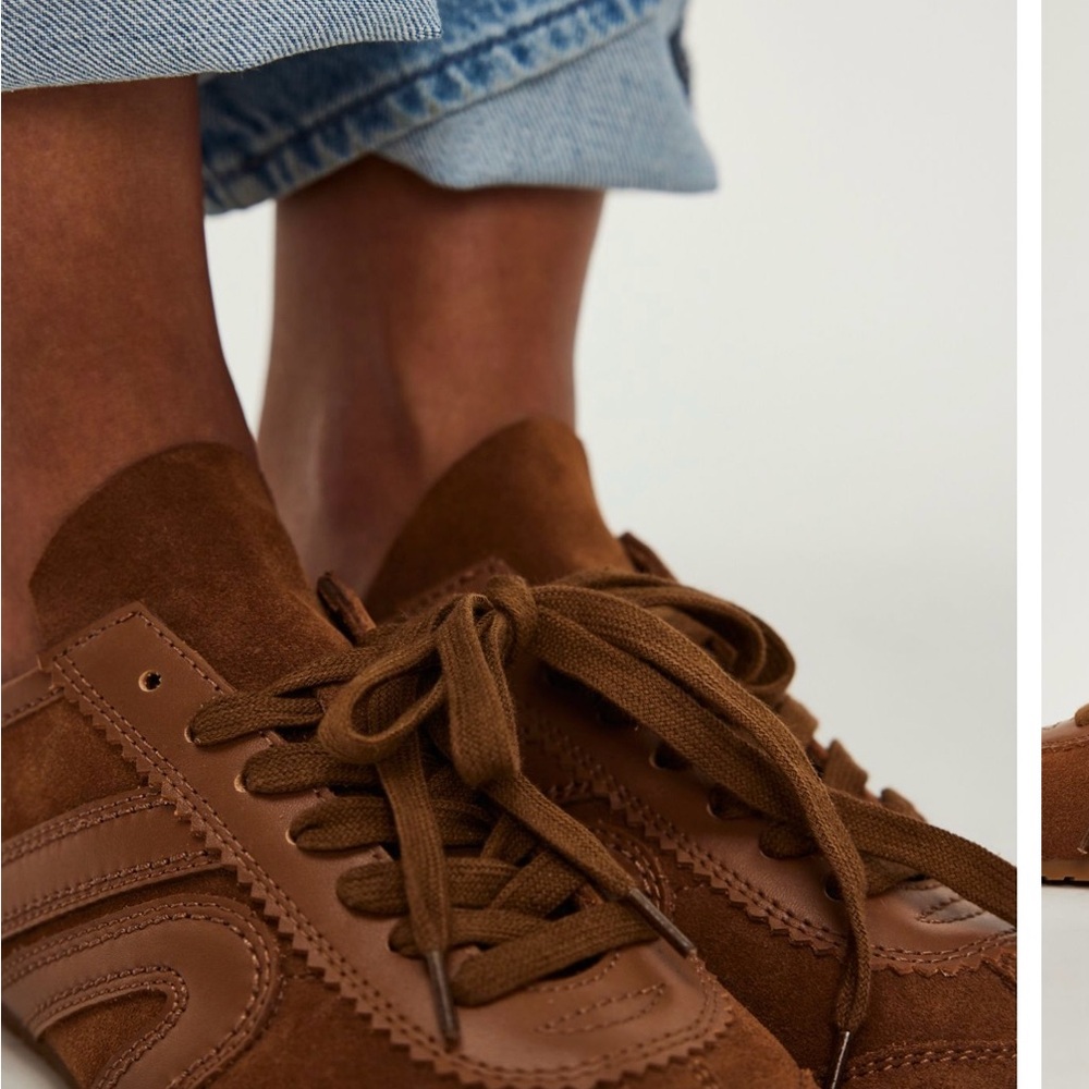 Jeffrey Campbell Willow Tan Suede Sneakers W7.5